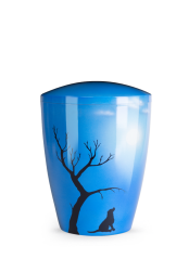 Zvířecí urna Airbrush, pes a slnko 1,5l