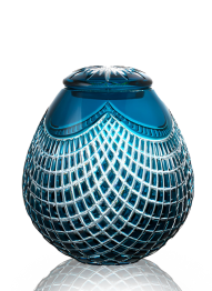 Urna kryształowa Quadrus - Azure 23 cm