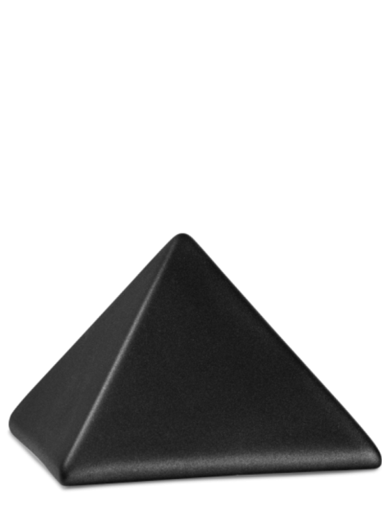 Zvířecí urna Pyramide - Černá 1,5l