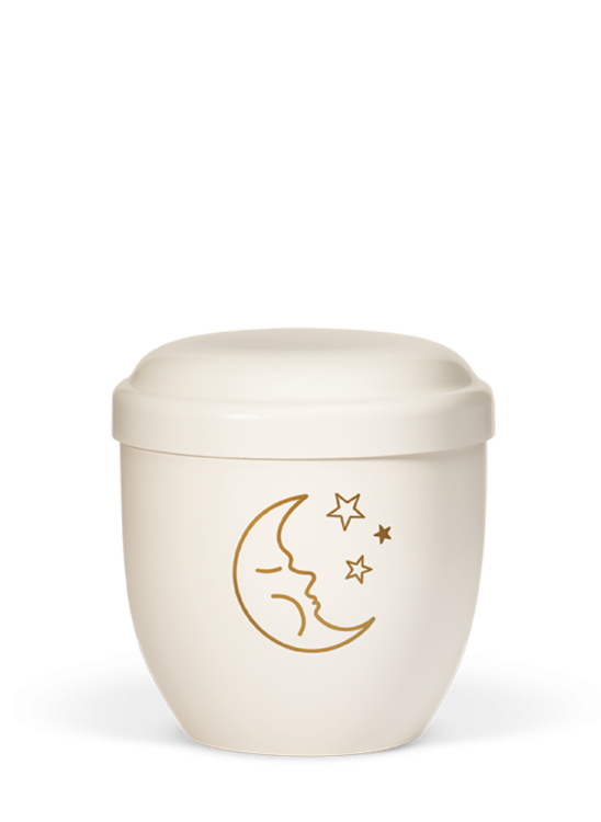 Kinderurne Lila – Mond/Weiß