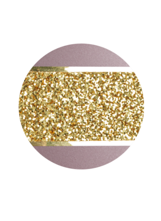 Ekologická urna Glamour Gold, Lila, ozdobný pásek