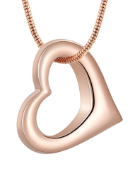 Přívěšek na popel Heart, rose Gold
