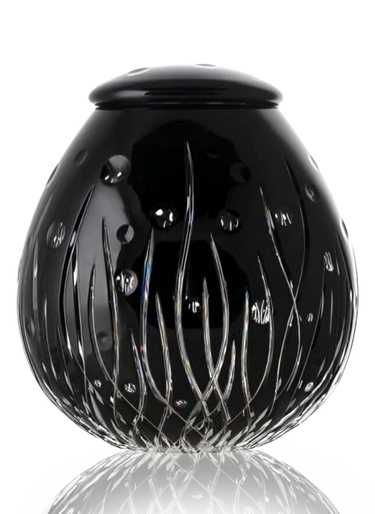 Kristallurne Heyday - Schwarz 29 cm
