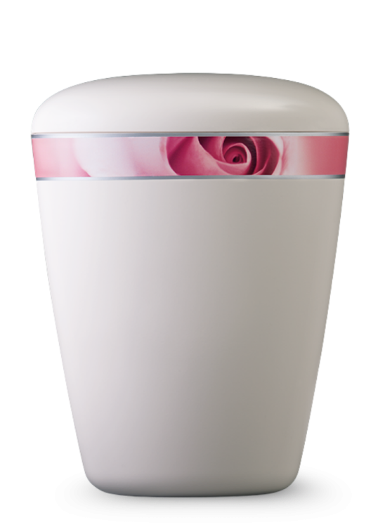 Ekologická urna Royal White II - Květ růže