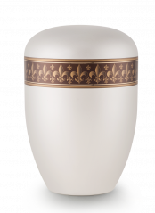 Ekologická urna Antiqua White ,motiv, lilie, antický