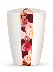 Ekologická urna Flora White - Růže