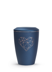 Zvířecí urna Karat Heart - Navy 0,5l
