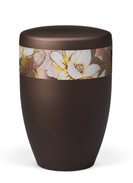 Ekologická urna Zen II, magnolia, hnedá