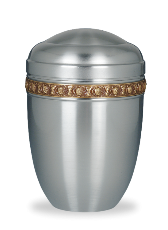 Metalowa urna Classic, róż/szary II