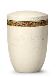Ökologische Urne Dujura – Beige/Wiese