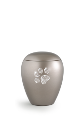 Zvířecí urna Crystal  Paw - Fumé 0,5l