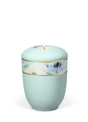 Keramická miniurna Floral - Mátově zelená