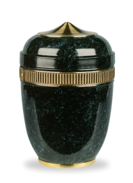 Kovová urna Amara II, patina, pásek