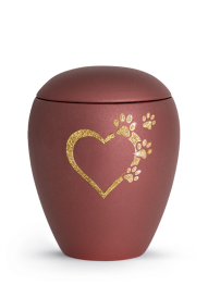 Zvířecí urna Verona Heart - Rubínová 2,8l