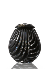 Urna kryształowa Linum - czarna 14,5 cm