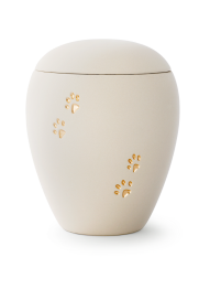 Zvířecí urna Siena Paws - Krémová 2,8l