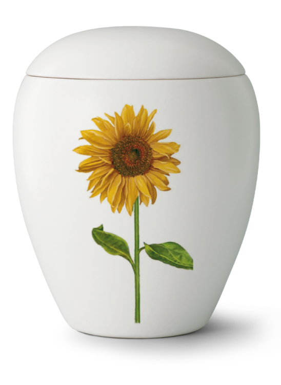 Urna ceramiczna Bianco, Słoneczniki