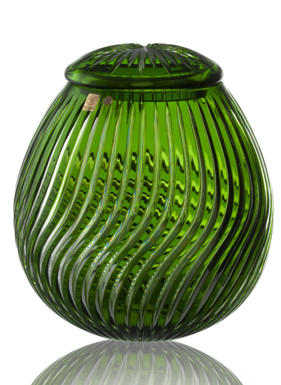 Kristallurne Zita - Smaragd 23 cm