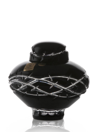Kristallurne Stachelig - Schwarz 11,5 cm