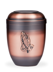 Kovová urna Faith Měděná, modlitba II