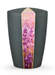 Ekologická urna Flora Black, levandule