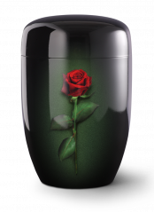 Kovová urna Fleur Noire, růže