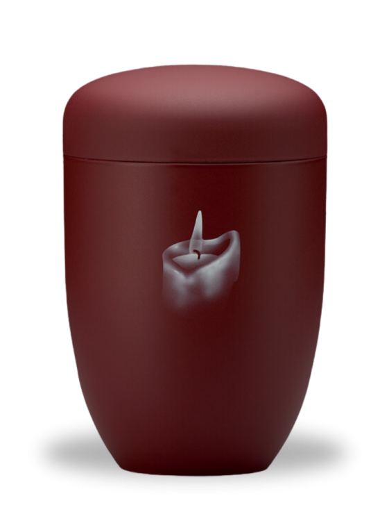 Kovová urna Lynx, Sviečka/Červená
