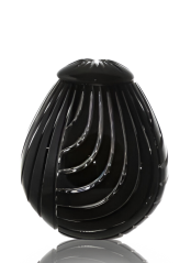 Urna kryształowa Linum - czarna 23 cm