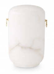 Kamenná urna Alabastr - Bílá