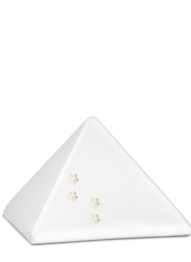 Zvířecí urna Pyramide Paws - Bílá 1,5l