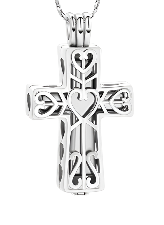Přívěsek na popel Cross, stříbrný