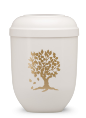 Ekologická urna Classic - Strom/Bílá