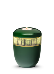 Keramik Miniurne Amaris – Grün/Wald