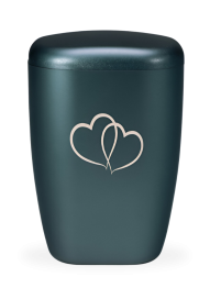 Ekologická urna Contura Srdce, smaragdová