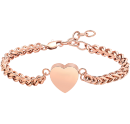 Náramek s přívěskem Heart - Rose Gold Náramek s přívěskem Heart - Rose Gold