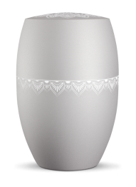 Ekologická urna Mandala, strieborne šedá, mandala
