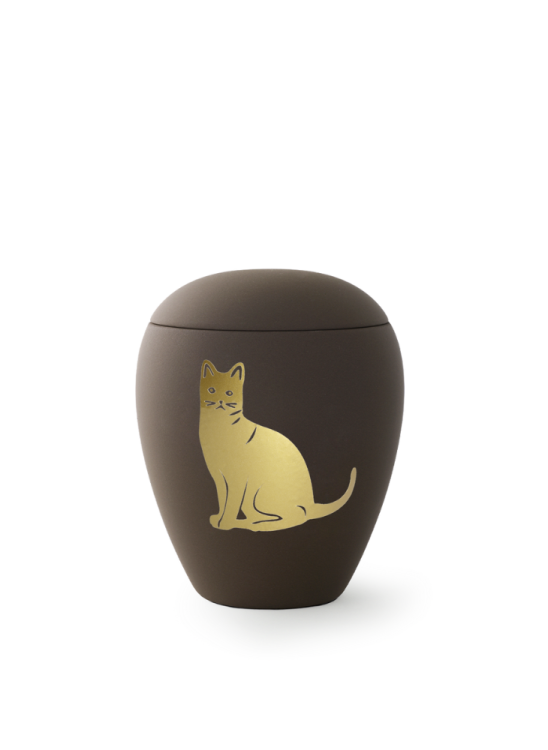 Zvířecí urna Siena Cat - Cafe 0,5l