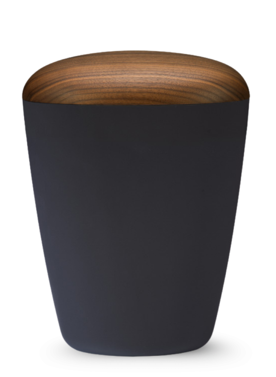 Ekologiczna urna Lignum - Antracyt/Orzech