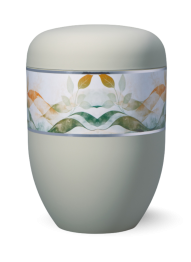 Ekologická urna Elegance Aquarelle - Abstraktní listy