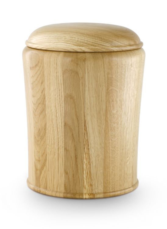 Dřevěná urna Radana - Přírodní