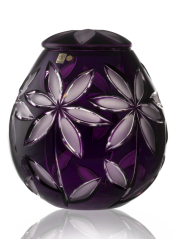 Urna kryształowa Linda Matte - Amethyst 29 cm