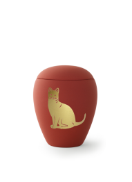 Zvířecí urna Siena Cat - Rubínová 0,5l