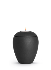 Zvířecí urna Verona se svíčkou- Černá 0,5l