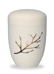 Kovová urna Amaris - Krémová/Větev