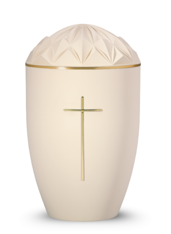 Urna ekologiczna Diamant – Beżowa/Krzyż