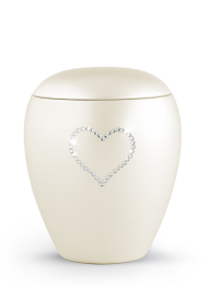 Zvířecí urna Crystal  Heart - Champagne 2,8l