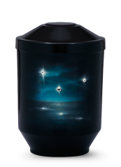 Kovová urna Aibrush - Hvězdná noc