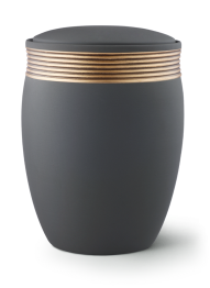 Urna ceramiczna Cleo, antracytowa