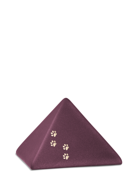 Zvířecí urna Pyramide Paws - Berry 0,5l