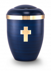 Ekologická urna Tosca, kříž, modrá
